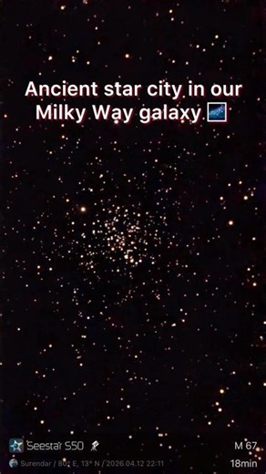 Ancient star city in Milky Way galaxy 🌌