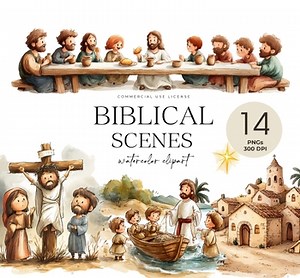 Biblical Scenes Clipart, Kids Bible Study, Bible Backgrounds, Christian Images