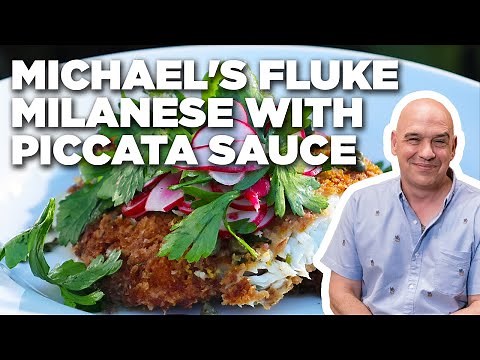 Michael Symon's Fluke Milanese with Piccata Sauce | Symon Dinner's Cooking Out | Food Network