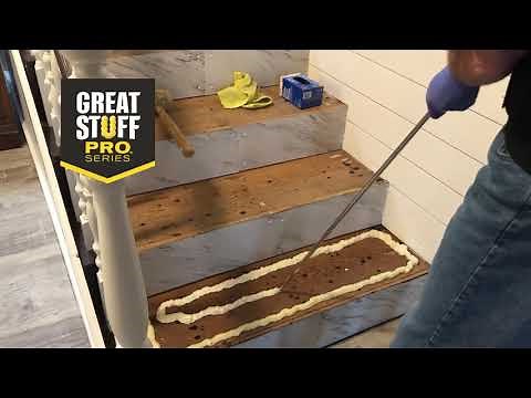 Installing Stair Treads with Great Stuff™ Pro Construction Adhesive