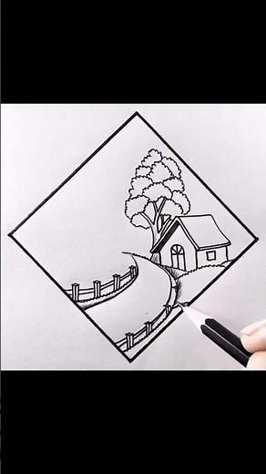 Let's Draw Beautiful Environment Scenery Sketch | Easy Pencil Drawing ✏️📝 | Beginner Friendly Art