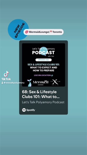 Let’s Talk Polyamory . Tara & André on Instagram: "In our latest Let’s Talk Polyamory Podcast episode - Sex & Lifestyle Clubs 101: What to Expect and How to Prepare - I was live on location at the Mermaid Lounge (attached to the X-Club) just outside Toronto with Event Host Amy! Together, we explore what it’s like to visit a lifestyle space — from the vibe and etiquette to safety, consent, and connection — and take you on an tour of the newly renovated lounge and club. We also share practical ins