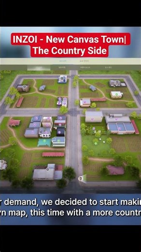 InZOI| New Canvas Town - The Country Side #inzoi #canvastown