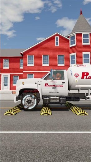 BeamNG.drive Truck and Cars vs Speed Bump Eps482