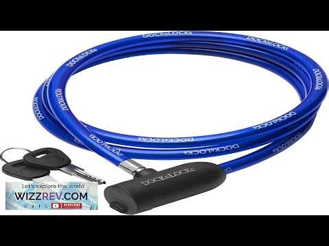 DocksLocks Weatherproof Security Cable Lock with Keys (5ft to 25ft Lengths) Anti Theft