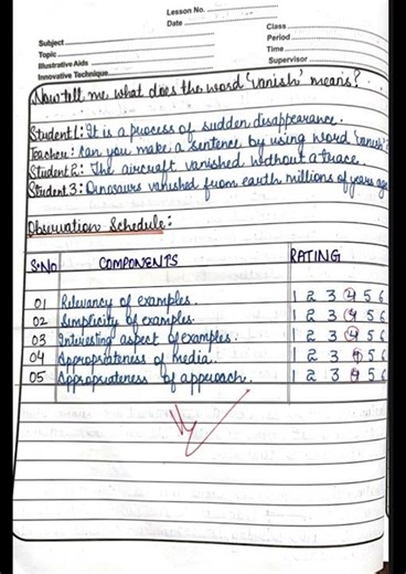 #B.Ed#skill of stimulus variation#word Vanish#english micro lesson plan