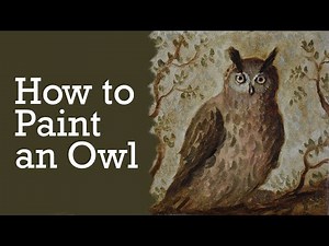 How to Paint an Owl in Oils, Oil Painting by Miguel Bevia