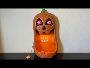 Gemmy Halloween 2022 Whimsy Jack-O-Lantern Animated Candy Bowl