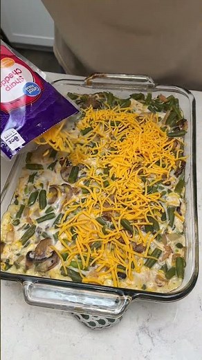 Ultimate Green Bean Chicken Casserole. #food #cooking #recipe
