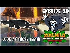 The Indian Gharial Exhibit! - Minecraft SMP: Zoo and Wild Animal (ZAWA) Mod - S3E29