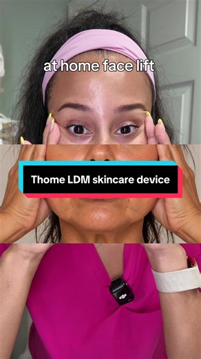 At home face lift with Thome LDM device. #facelift #ultrasoundtherapy #thomedevice #ldm