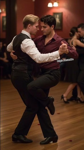 Gay Couple Dancing Tango Dance Dancers
