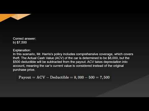 South Carolina Property and Casualty Insurance Exam Free Practice Test and Answer