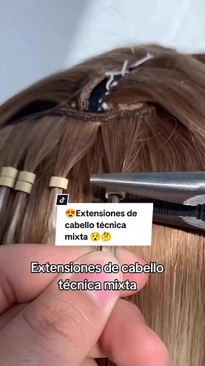 Extensiones de cabello: Aportando volumen con técnica mixta