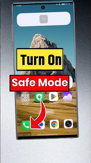 turn on safe mode realme #safemode #realme #tips