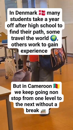 In Denmark 🇩🇰 many students take a year off after high school to find their path, some travel the world 🌍, others work to gain experience. But in Cameroon 🇨🇲 we keep going non stop from one level to the next without a break 📚 Two different journeys, one goal #eksamen #danishtraditions #everyone #denmark #reelsfb | Lum Pedersen's Family