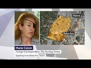 Marie Colvin on Channel 4 News