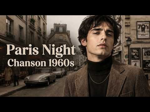 Paris Night Chanson 1960s 🎶 1960s French Love Songs & Old Paris Café Ambience
