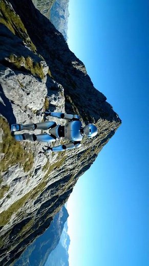 "Robot on the Edge of the World 🌍🤖 | What Awaits at the Peak?"