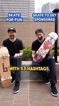 Fun VS Sponsored skater!? #skateboarding #skateboardvibes #skate