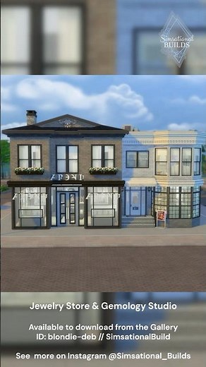 Modern Jewelry Store & Gemology Studio | Shorts | The Sims 4 | Simsational Builds