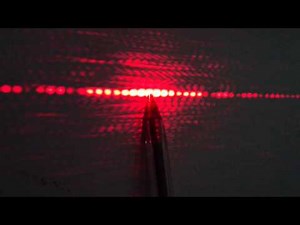 Two source interference - monochromatic laser light