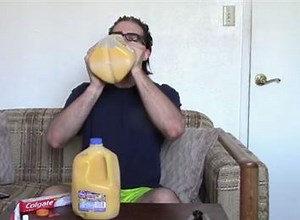 Fastest Time To Drink A Gallon Of Orange Juice After Eating Toothpaste