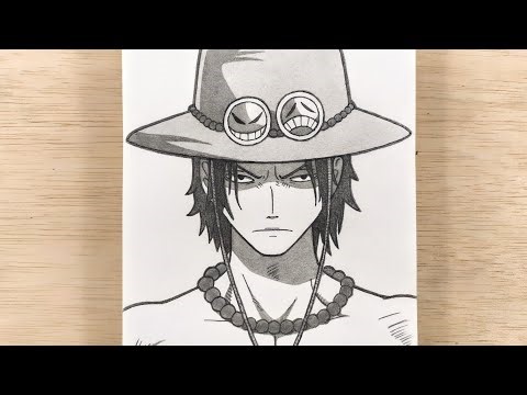 How to Draw Portgas D. Ace For Beginners - One Piece | Step by Step (Tutorial)