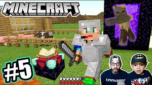 Jugamos nuevo capitulo de minecraft y encontramos casas abandonadas con tesoros y hacemos el portal a Nether. | Karim Juega