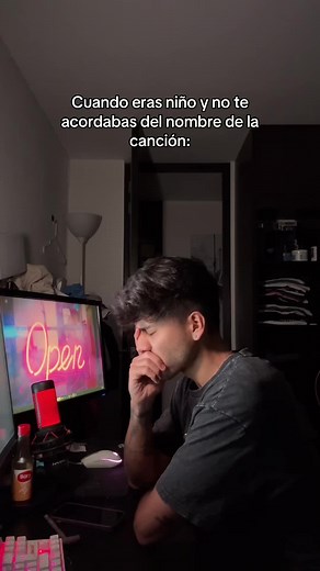 Cuando eras niño y olvidabas el nombre de la canción