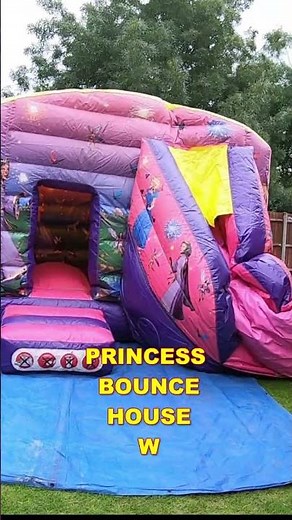 Princess👸 Bouncy Castle🏯 With Slide #bouncy #bouncycastle #bouncyhouse #princess #राजकुमारी