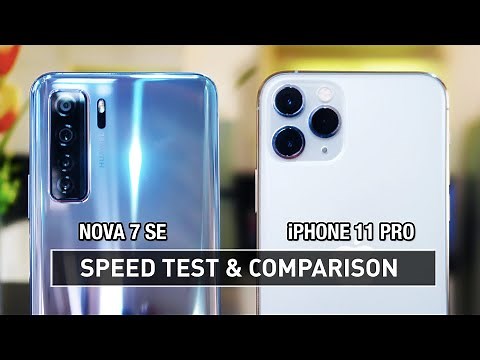 Huawei Nova 7 SE vs iPhone 11 Pro SPEED TEST | Zeibiz