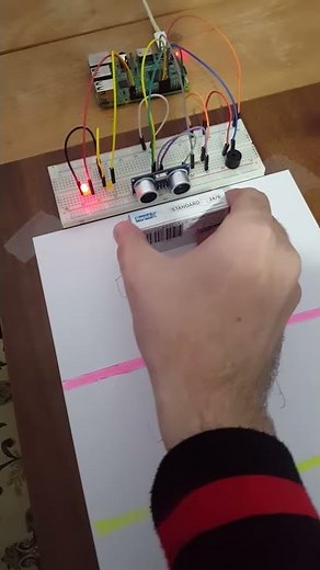 Measuring distance using raspberry pi and ultrasonic sensor hc-sr04