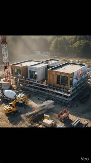 Modern House Construction From Empty Land to Finished Home #HouseConstruction #HomeBuilding