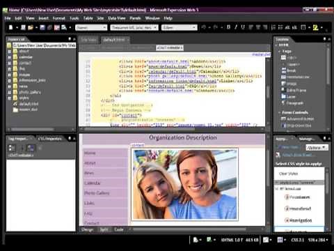 Change The Background Color In Expression Web (Inner Section)