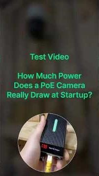 How to Measure a PoE Camera’s Startup Power Draw? | LINOVISION 30W PoE+ Injector Test