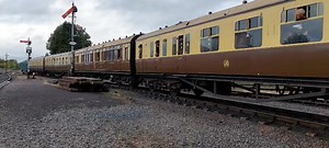 The sound of that Napier engine rumbling before visiting Deltic 'Alycidon' departs Kidderminster! It's running all weekend at the Autumn Diesel Bash. Get tickets: https://www.svr.co.uk/events/autumn-diesel-bash/ | Severn Valley Railway
