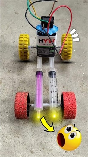 घर पर कैसे बनाए min car 🚗 toy school project 🎒 car #dcmotor #electricmotors #viralvideo #shortsfeed