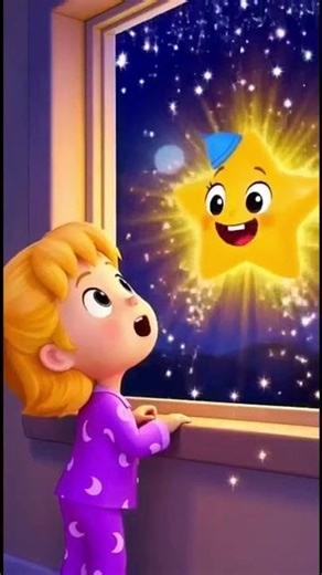 Twinkle Twinkle Little Star 🌟 Magical Bedtime Lullaby #nurseryrhymes #kidsshorts #sleepytime