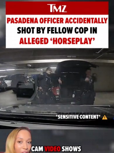 Pasadena dashcam: officer shot during on-duty 'horseplay'