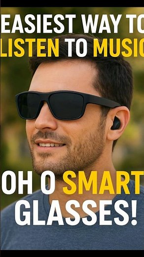 Smart Glasses with Bluetooth 🎧 | Polarized Sunglasses for Music & Calls