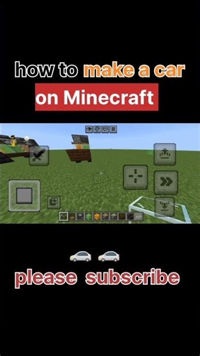 minecraft : how to make a moving car 🚗 #shorts #minecraft