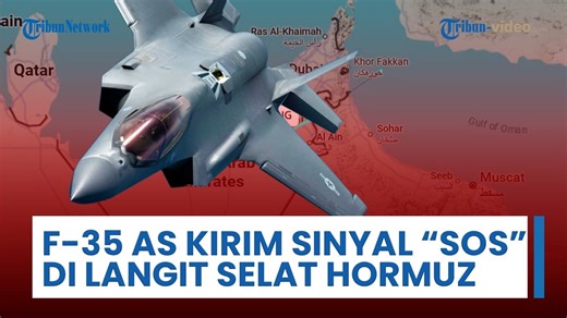 F-35 AS Pancarkan Kode Transponder '7700', Kirim Sinyal Darurat saat Lintasi Zona Dekat Selat Hormuz - Tribun Video