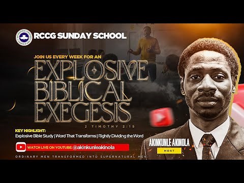 RCCG SUNDAY SCHOOL PREVIEW | SPECIAL INTERACTIVE SESSION | 31ST AUGUST 2025