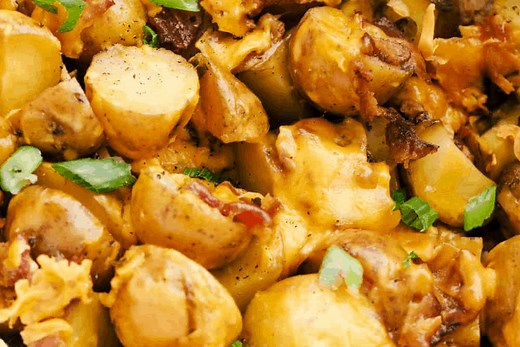 Slow Cooker Cheesy Bacon Ranch Potatoes