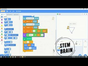 Calculate area of a triangle with scratch