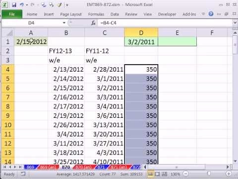 Excel Magic Trick 870: VLOOKUP A Date and Pattern To Simplify Formula
