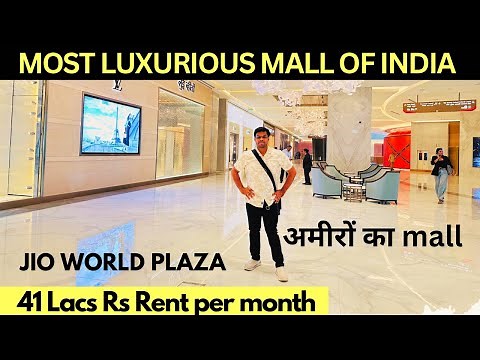 MOST EXCLUSIVE Jio WORLD PLAZA Mall MUMBAI Tour | LUXURIOUS MALL OF INDIA 😳😳