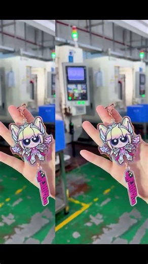 Scratch-Free Acrylic Keychain with Sleek Edges - Fashion Accessory