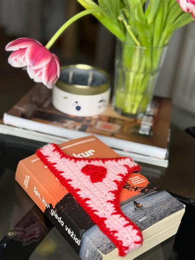 Crochet Heart Bookmark Pattern PDF | Valentine Crochet| Easy Work| Digital Download - Etsy